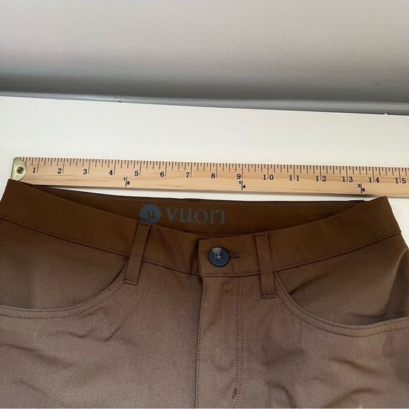 Vuori NWOT Meta Pants Athletic Slim Tobacco Size 28 X 30 - Picture 8 of 9